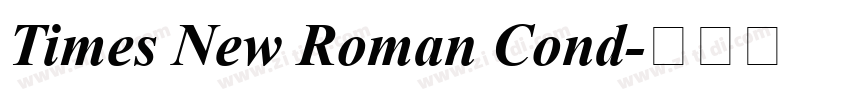 Times New Roman Cond字体转换